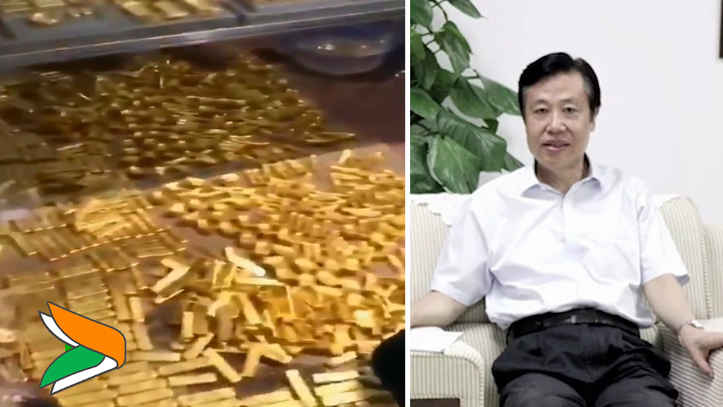 В китае у чиновника экс мера Гуанчжоу изъяли 13 тонн золота